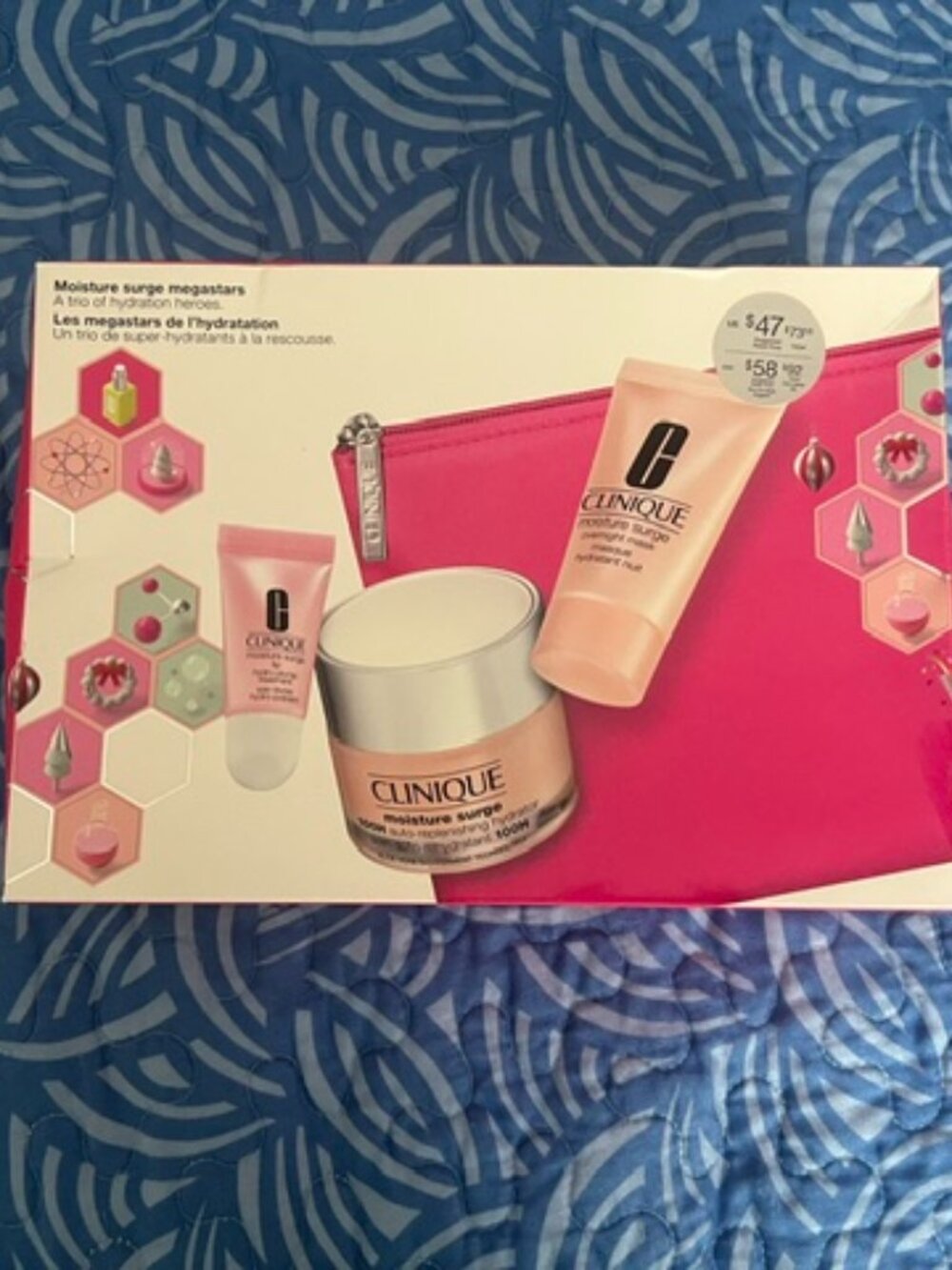 CLINIQUE Moisture Surge Megastars Gift Set -New in box